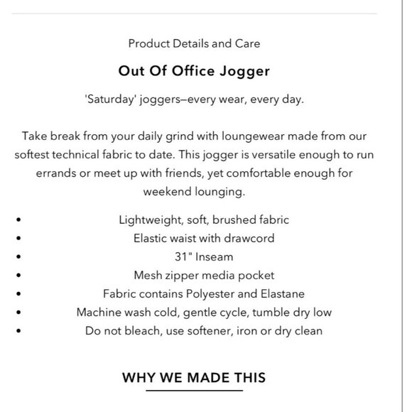 Rhône OOO Jogger Men’s Size XL Charcoal Heather Pockets NWT $98 Elastic Draw Str - Picture 6 of 10